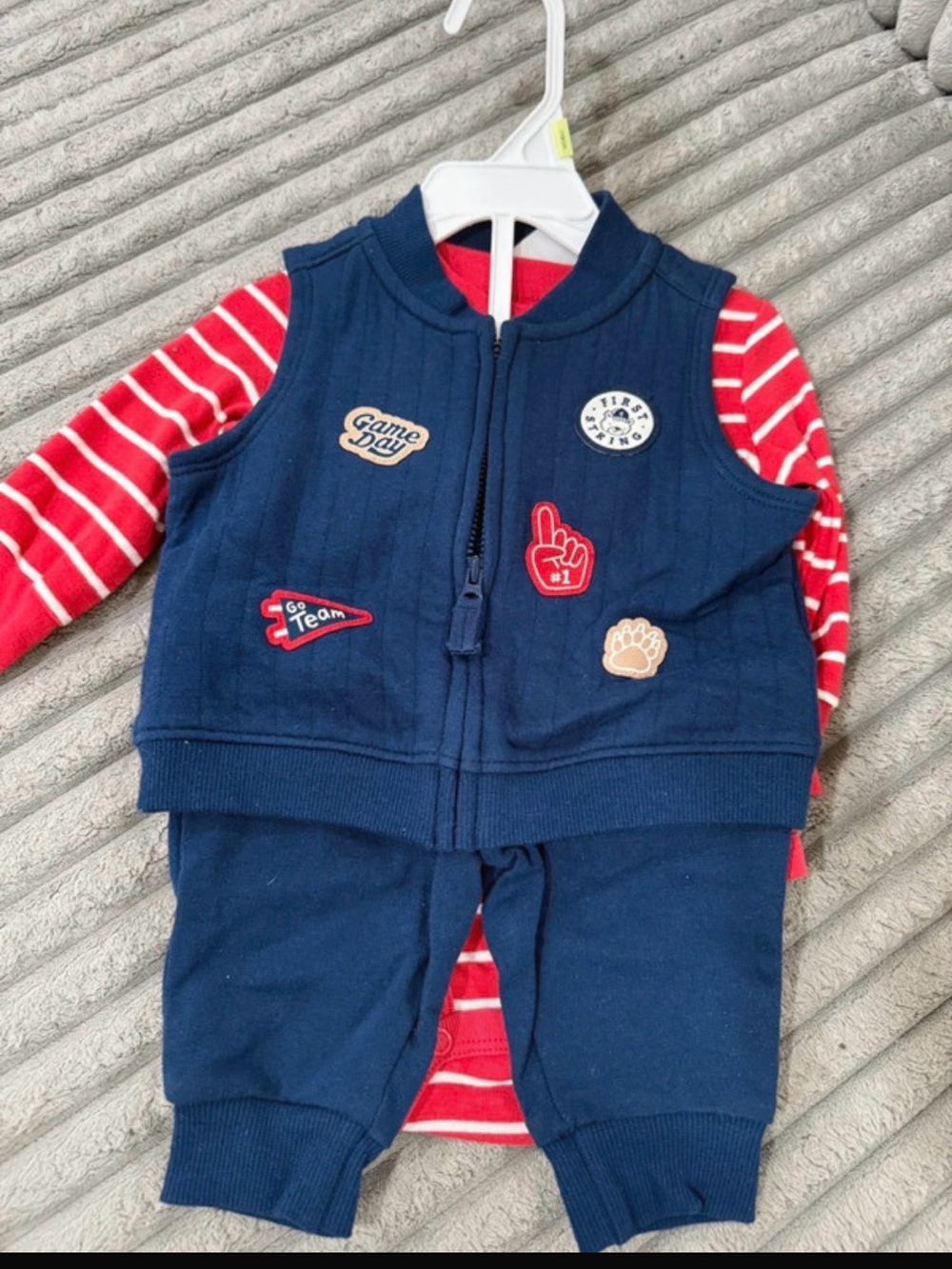 Carter's Navy & Red Boys' 2-Piece Vest Set